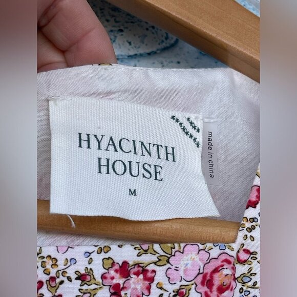 HYACINTH HOUSE Pink and Red FloralMaddie Mini Dress size medium - Picture 8 of 16